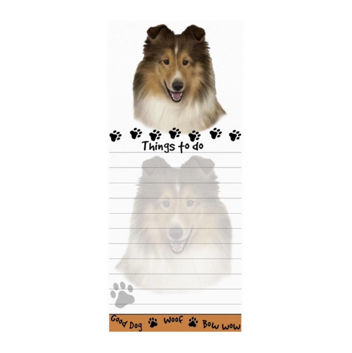 Sheltie Magnetic Notepad