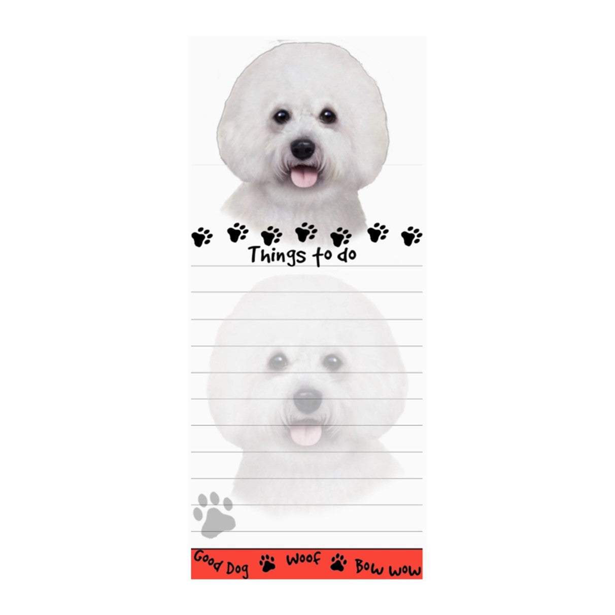 Bichon Frise Magnetic Notepad