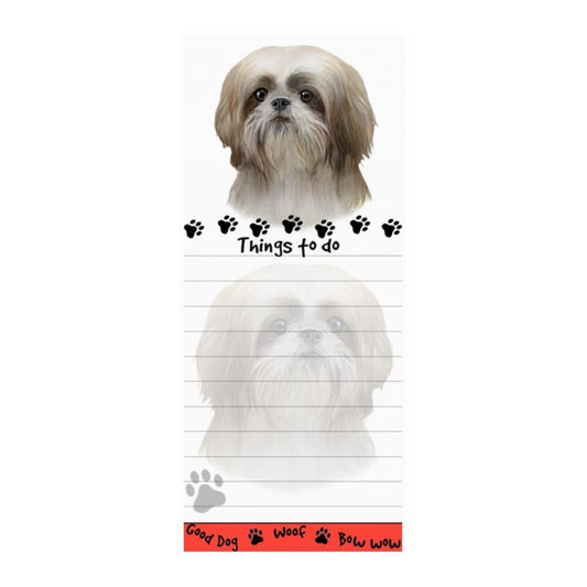 Shih Tzu Puppy Magnetic Notepad