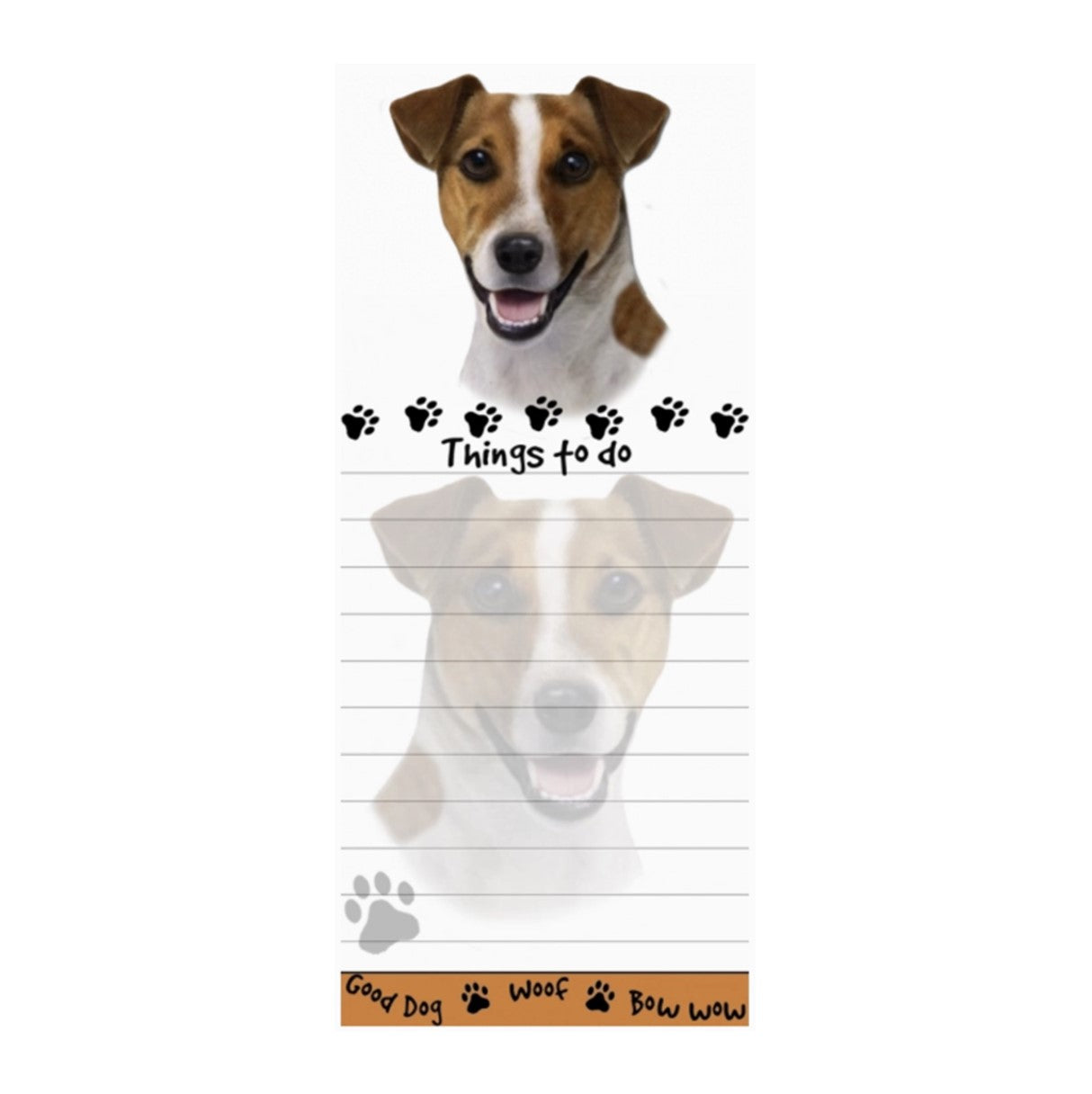 Jack Russel Magnetic Notepad