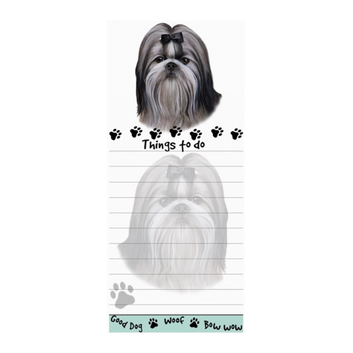 Shih Tzu Magnetic Notepad