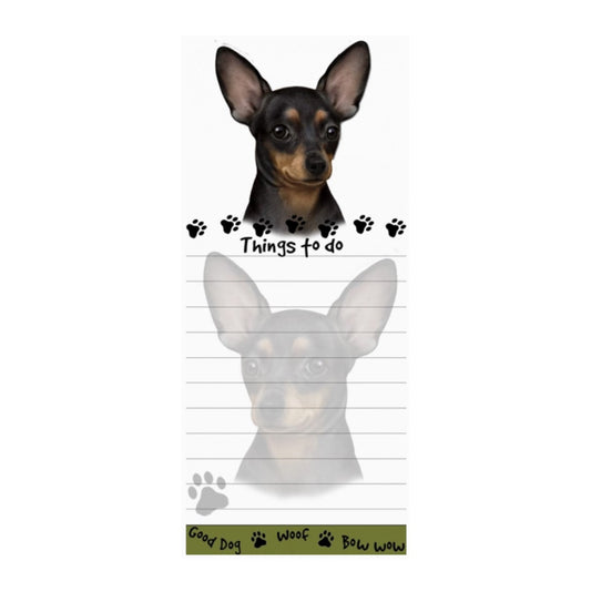 Chihuahua - Black Magnetic Notepad