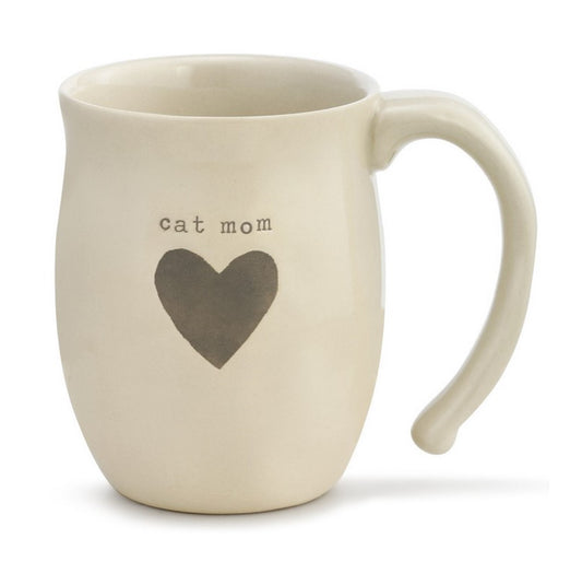 Cat Mom Heart Mug - Demdaco