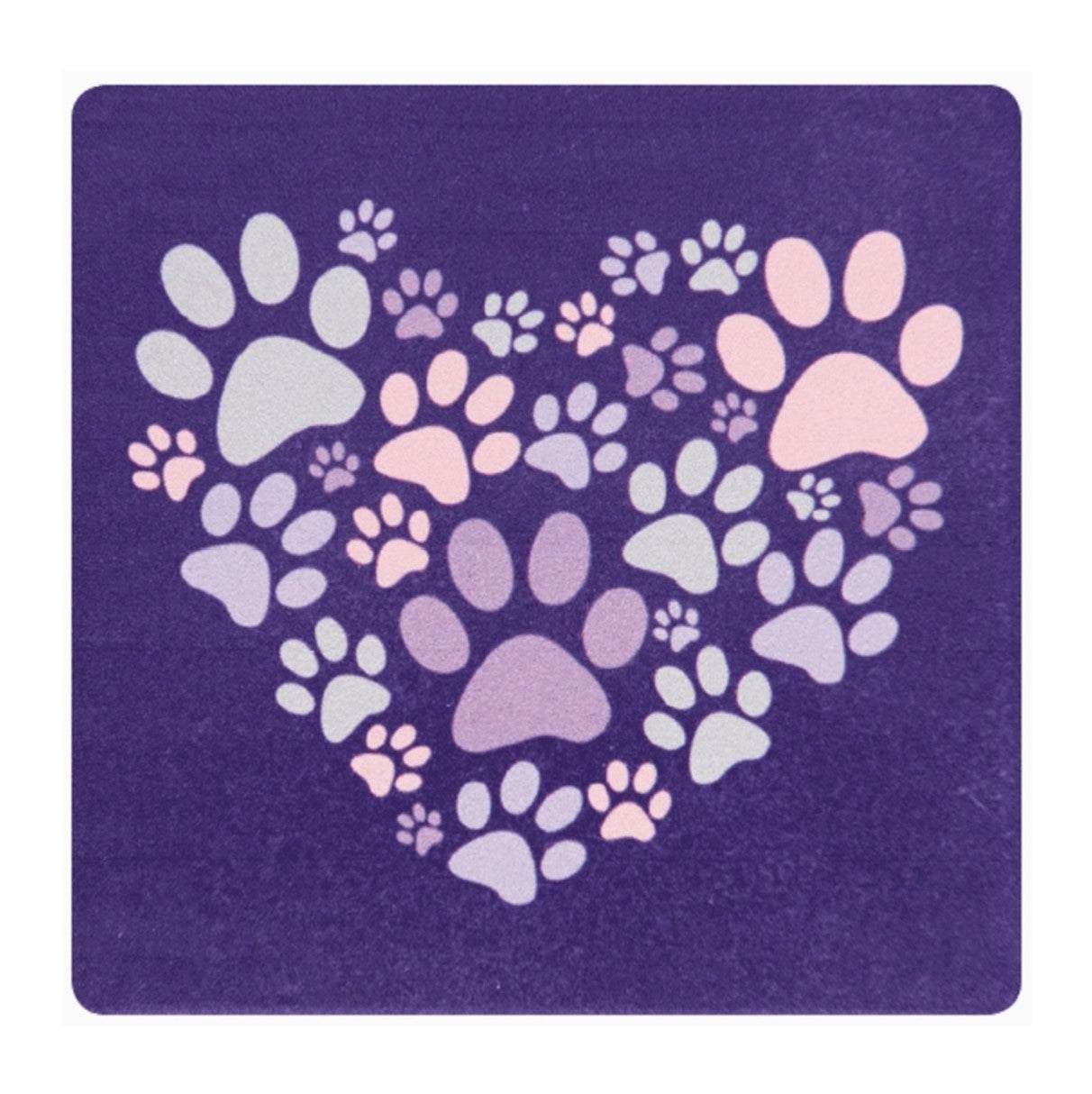 Dog Speak "Heart Paw" Coaster