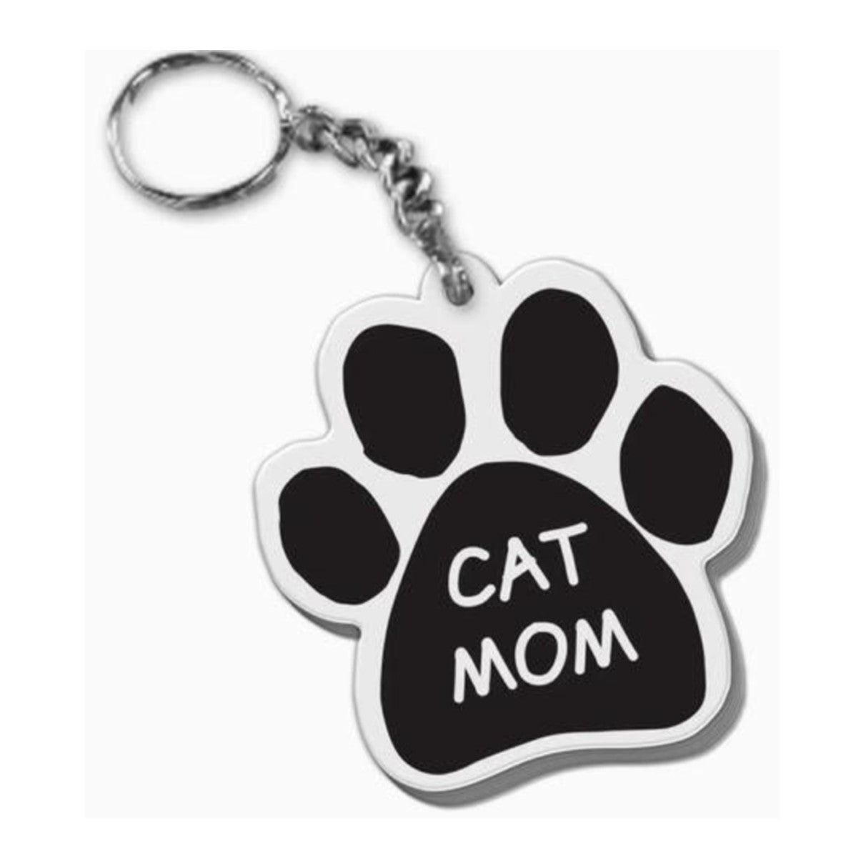 "Cat Mom" Keychain