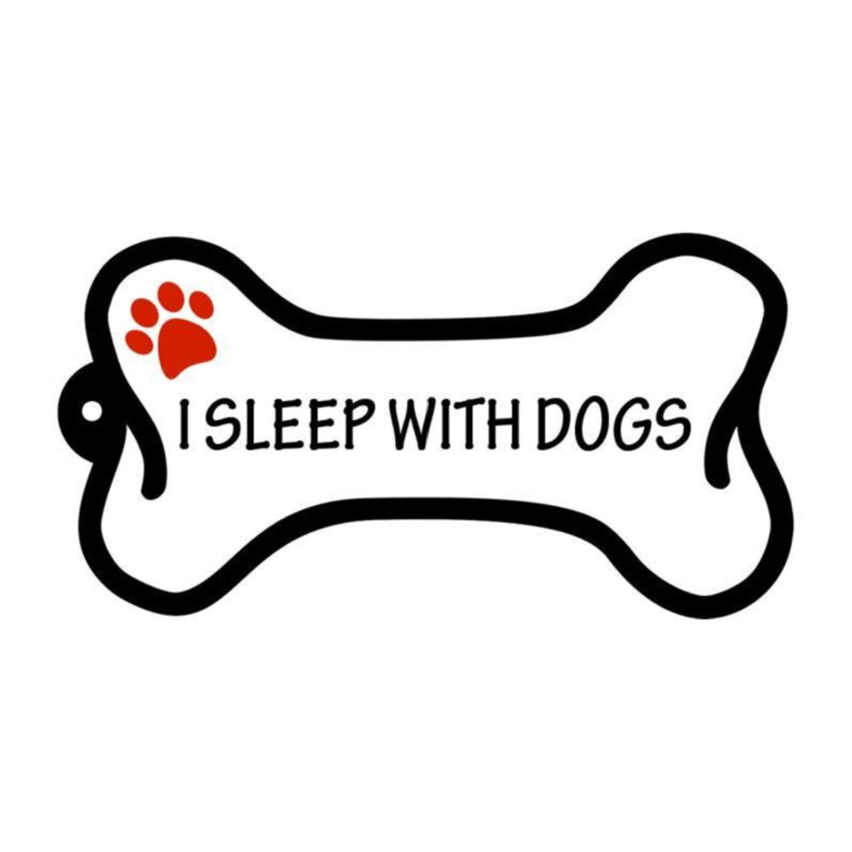 "I Sleep With Dogs" Keychain