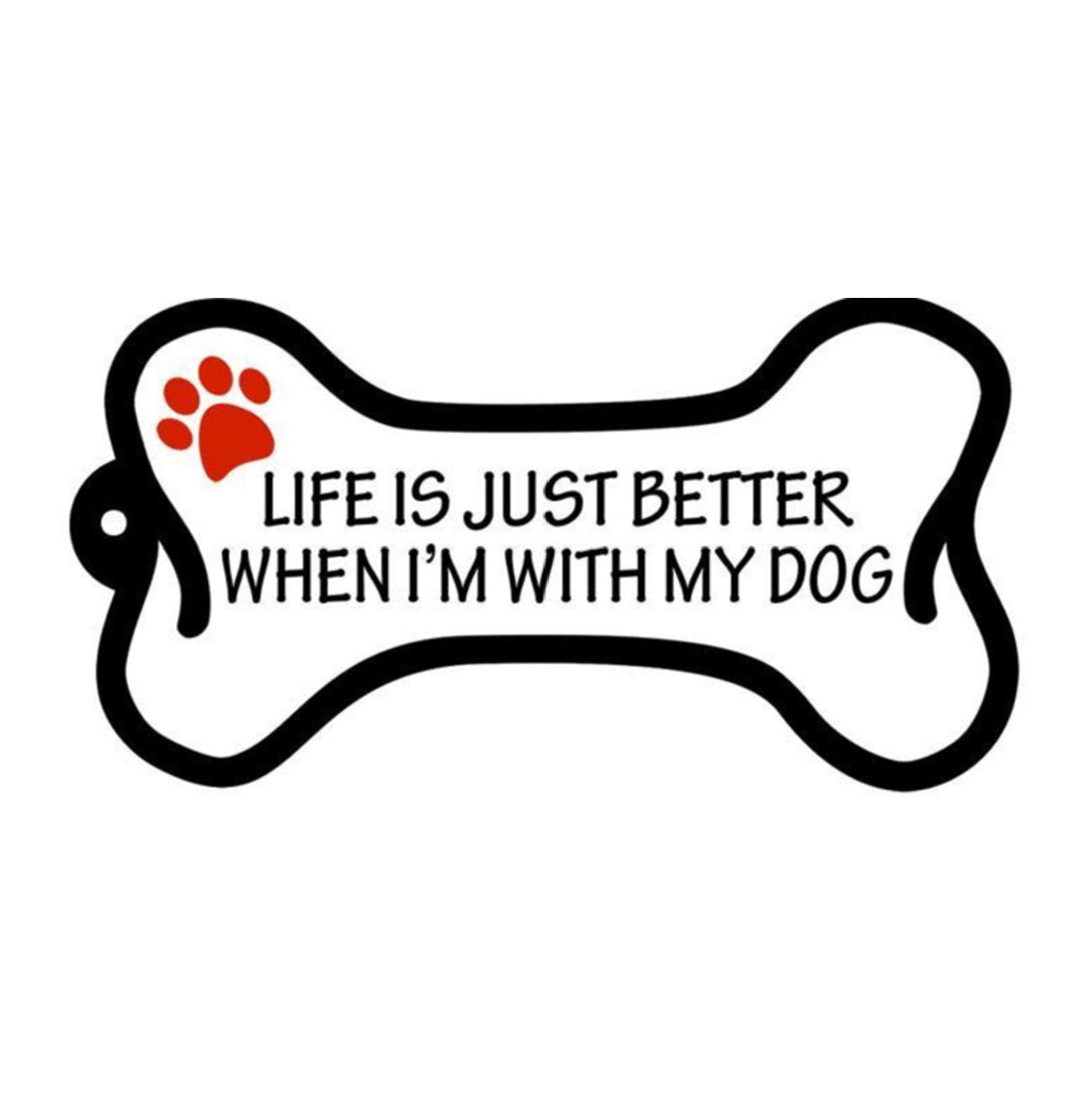 "Life is Better...Dog" Keychain