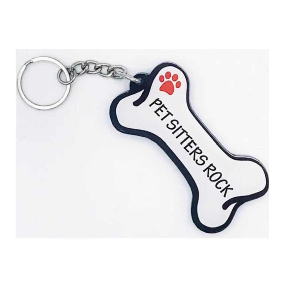 "Pet Sitters Rock" Keychain