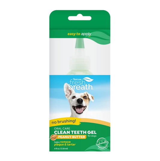 TropiClean Dog Oral Care Gel Peanut Butter