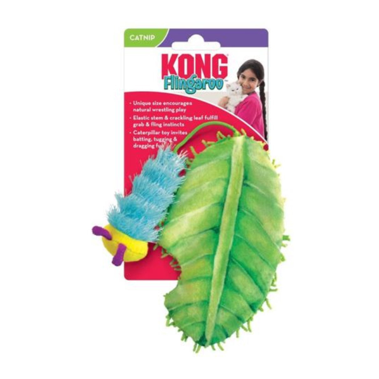 Kong Cat Flingaroo Caterpillar