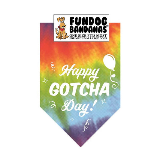FunDog Gotcha Day Bandana - 2 Sizes, Several Colors