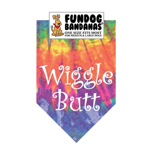 FunDog Wiggle Butt Bandana - 2 Sizes, Several Colors