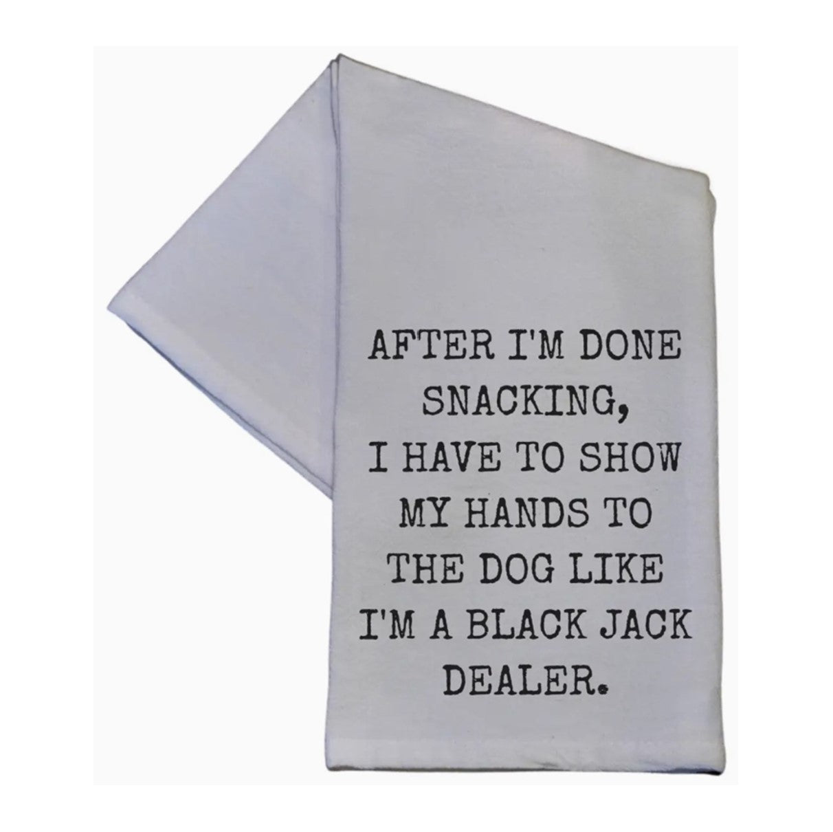 Like a Black Jack Dealer Tea Towel