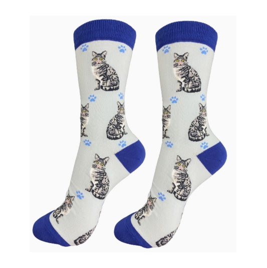 E&S Silver Tabby FB Socks