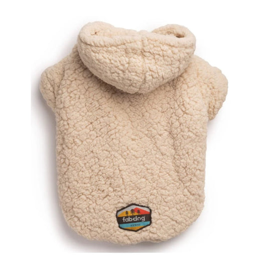 FabDog Sherpa Hoodie -Cream