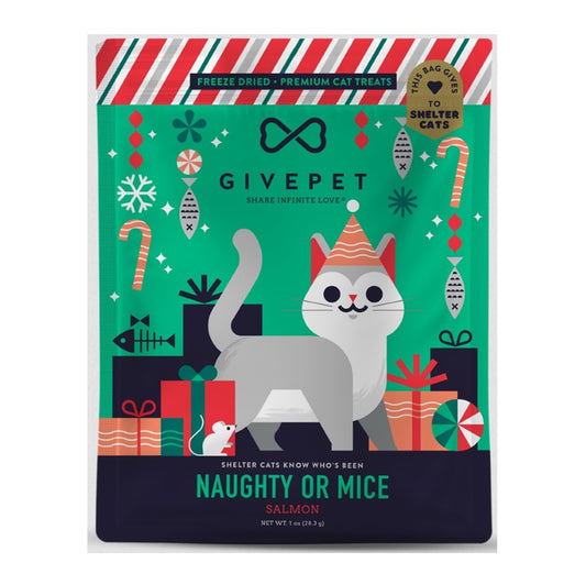 GivePet Naughty or Mice Holiday Cat Treats 1oz