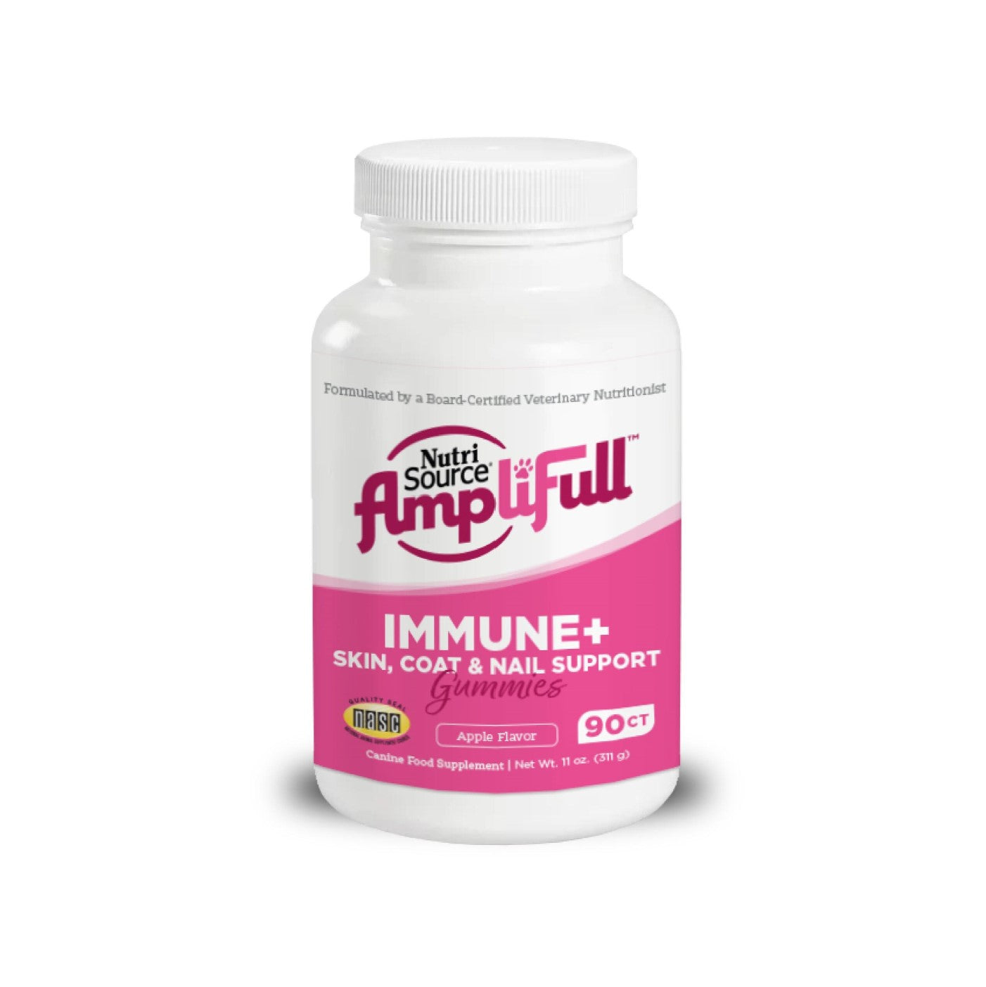 NutriSource Amplifull Immune+Skin/Coat Gummies 90ct