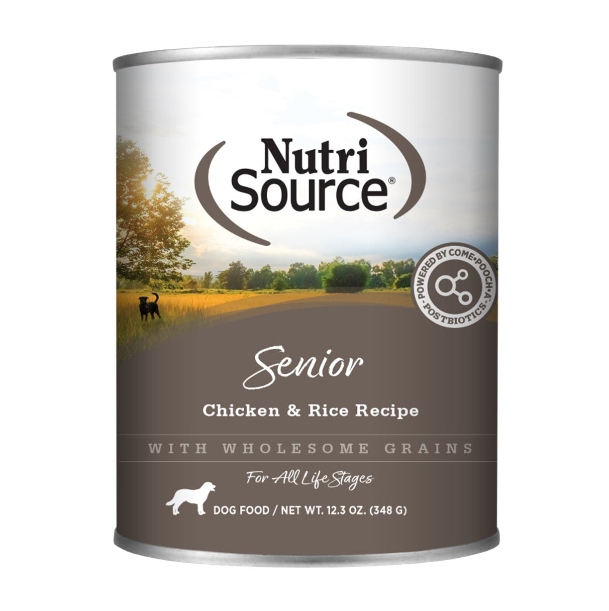 NutriSource Senior Chicken/Rice Can 12.3oz