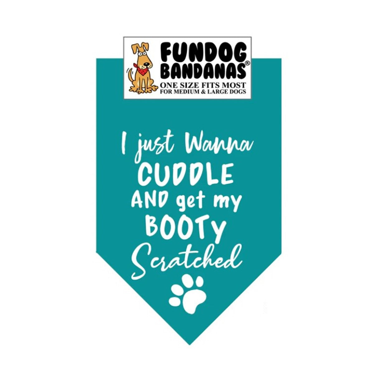 FunDog Just Wanna Cuddle Bandana - 2 Sizes, Several Colors