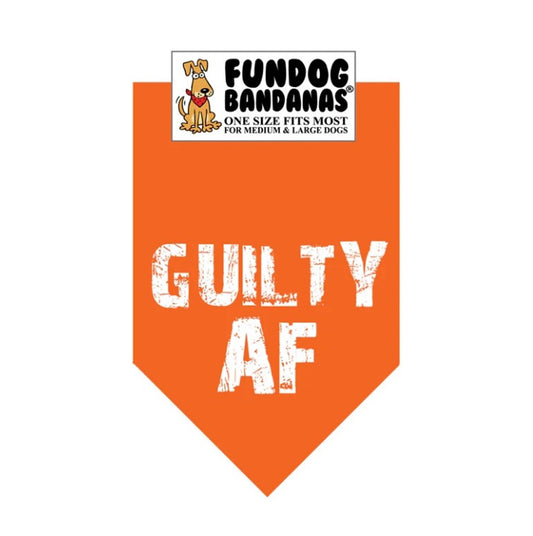 FunDog Guilty AF Bandana - 2 Sizes, Several Colors