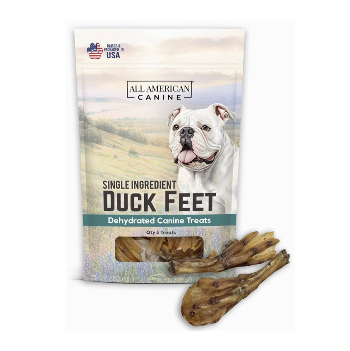 All American Canine Duck Feet 5ct