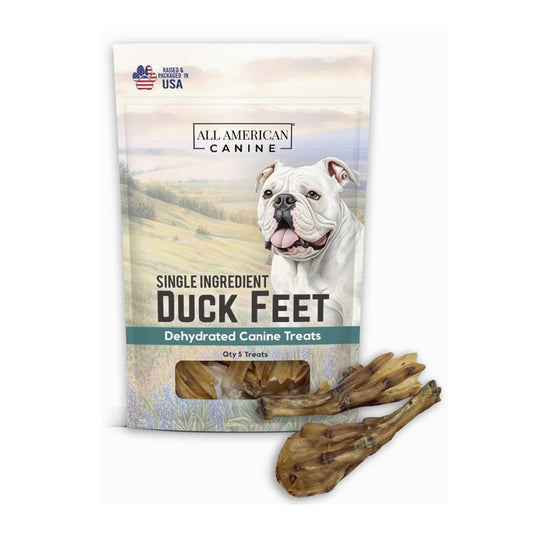 All American Canine Duck Feet 5ct