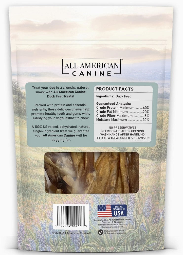 All American Canine Duck Feet 5ct
