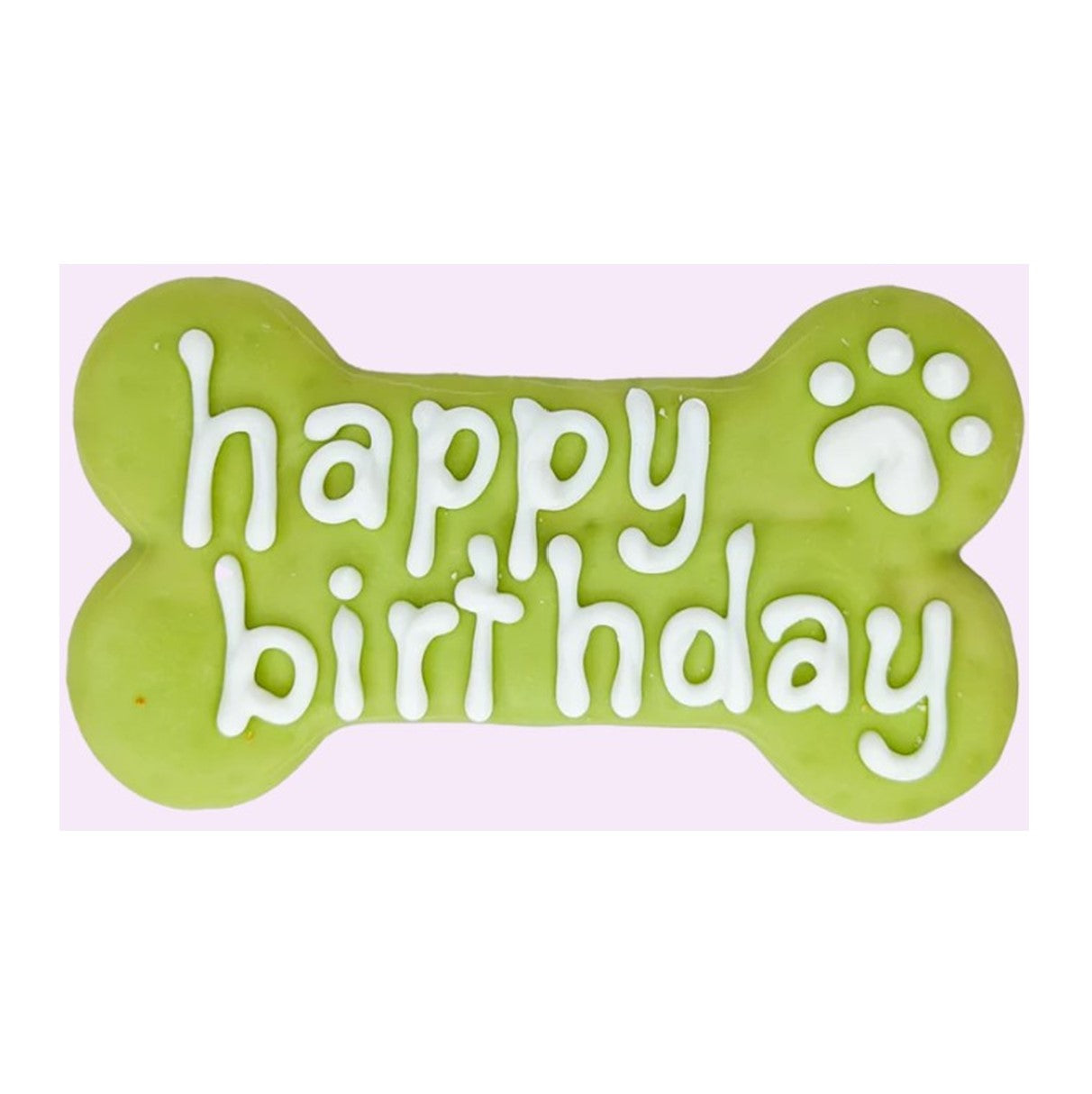 6" Green Happy Birthday Cookie