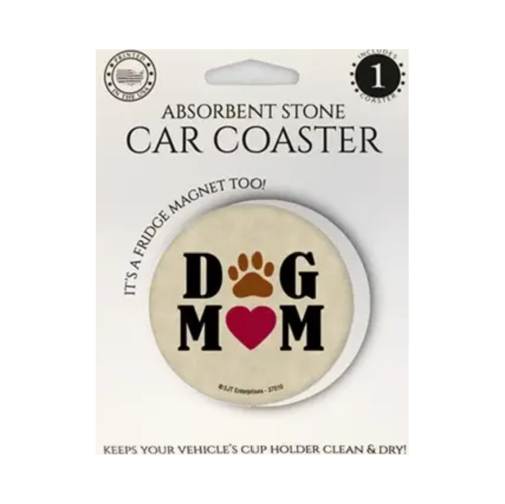 Dog Mom Car Coaster