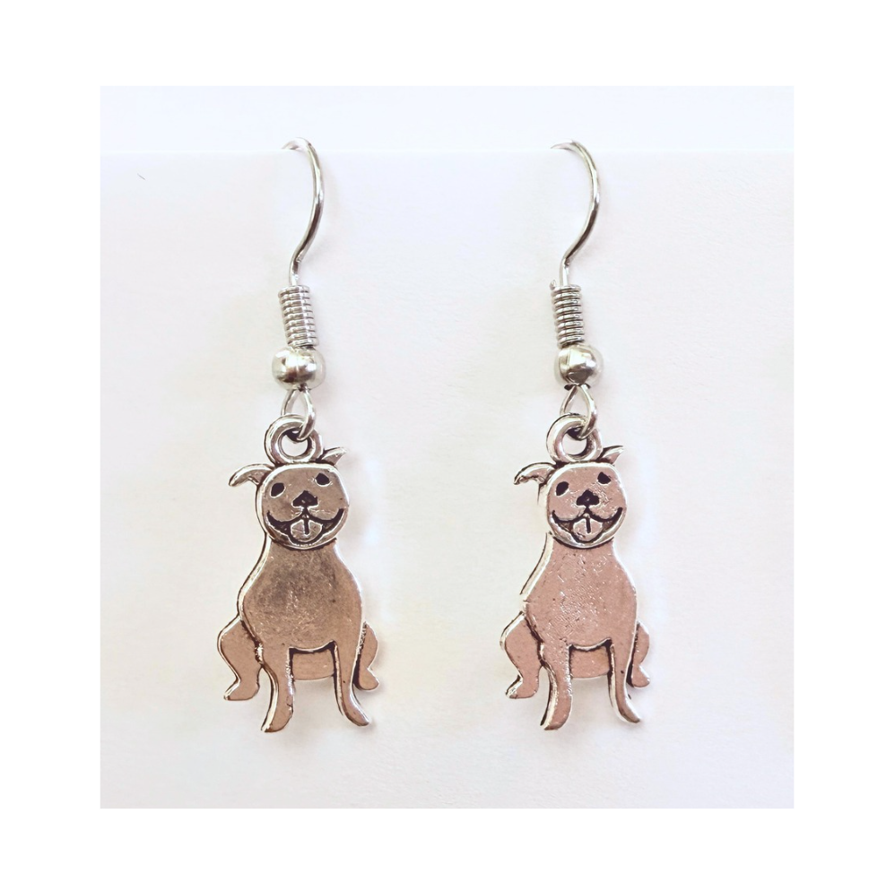 Fido's Smiling Pittie Earrings