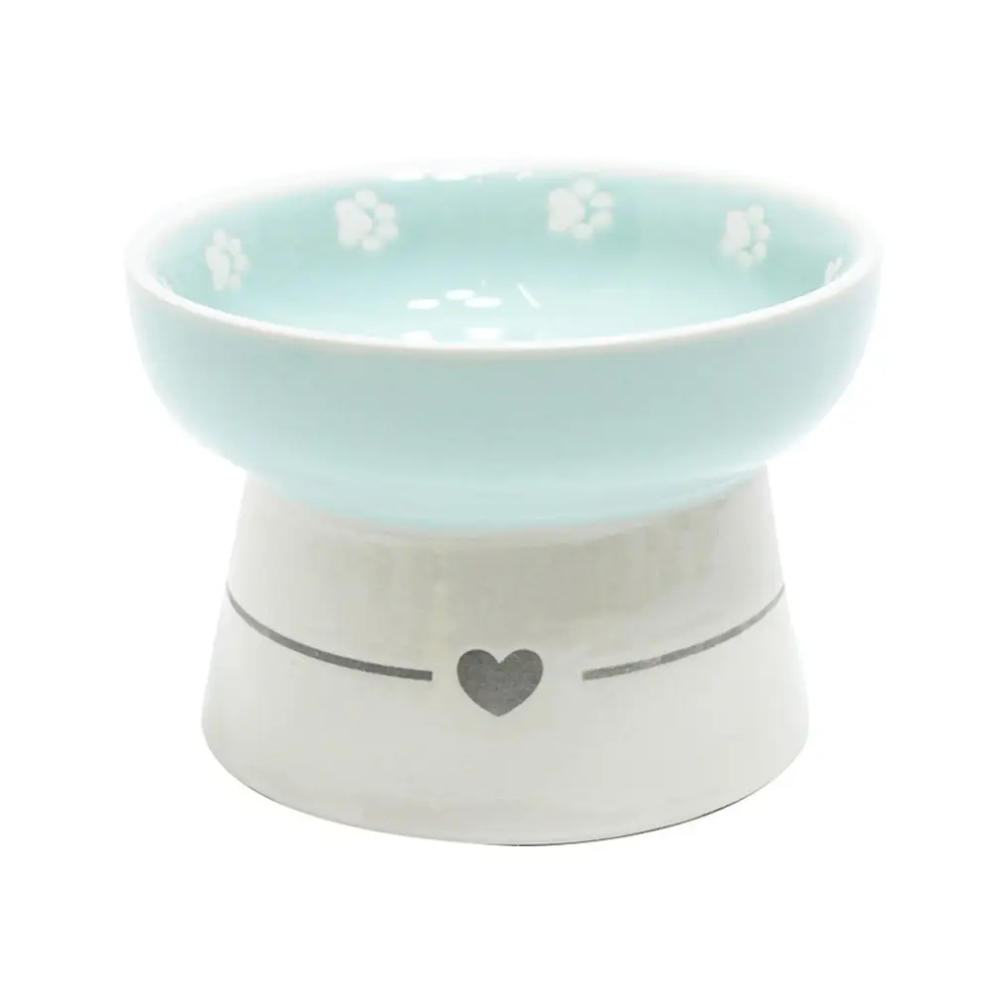 Heart Ring Blie Pedestal Bowl