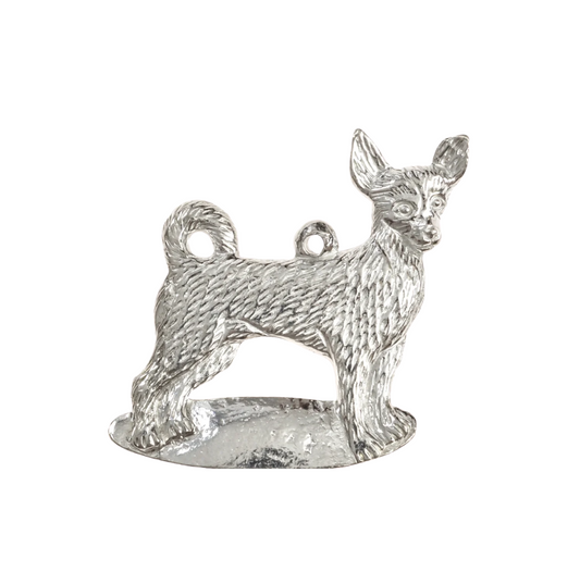 Chihuahua Pewter Orn - Disc