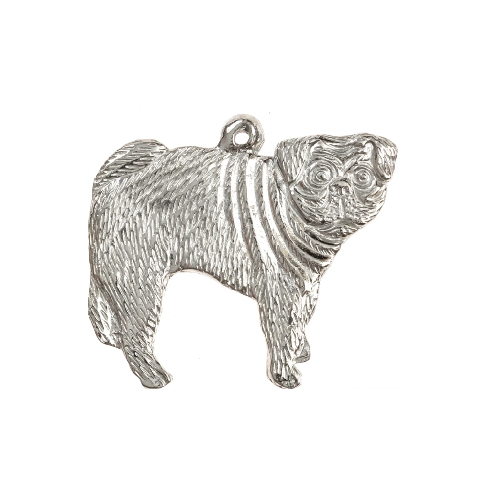 Pug Pewter Orn - Disc