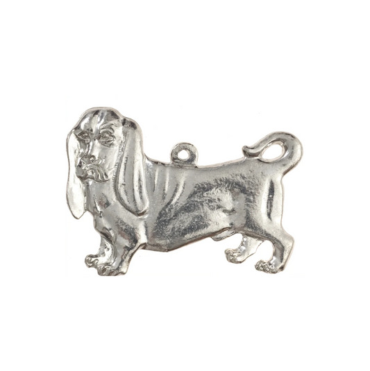 Bassett Hound Pewter Orn - Disc