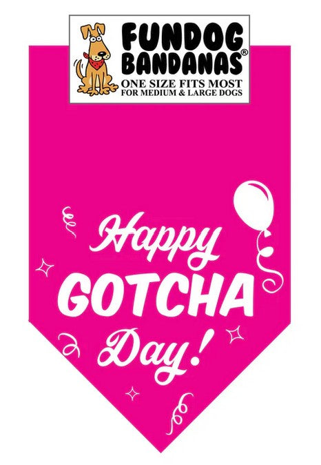 FunDog Gotcha Day Bandana - 2 Sizes, Several Colors