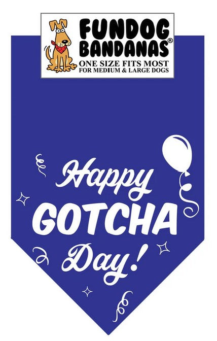 FunDog Gotcha Day Bandana - 2 Sizes, Several Colors