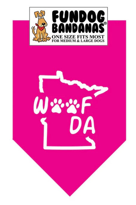 FunDog Woof Da Bandana -  2 Sizes, Several Colors