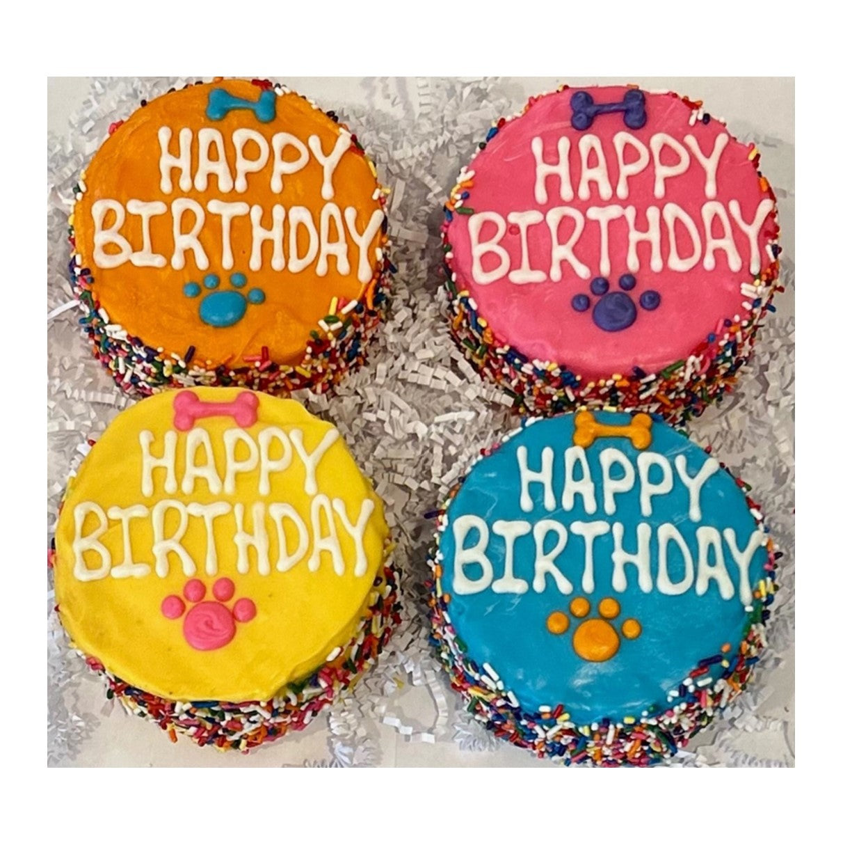 Birthday Cake with Sprinkles 4"