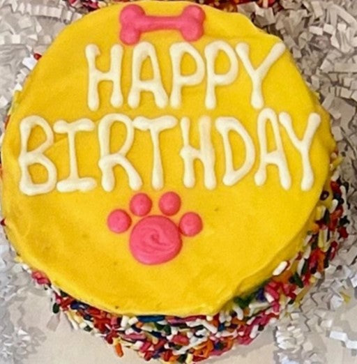 Birthday Cake with Sprinkles 4"