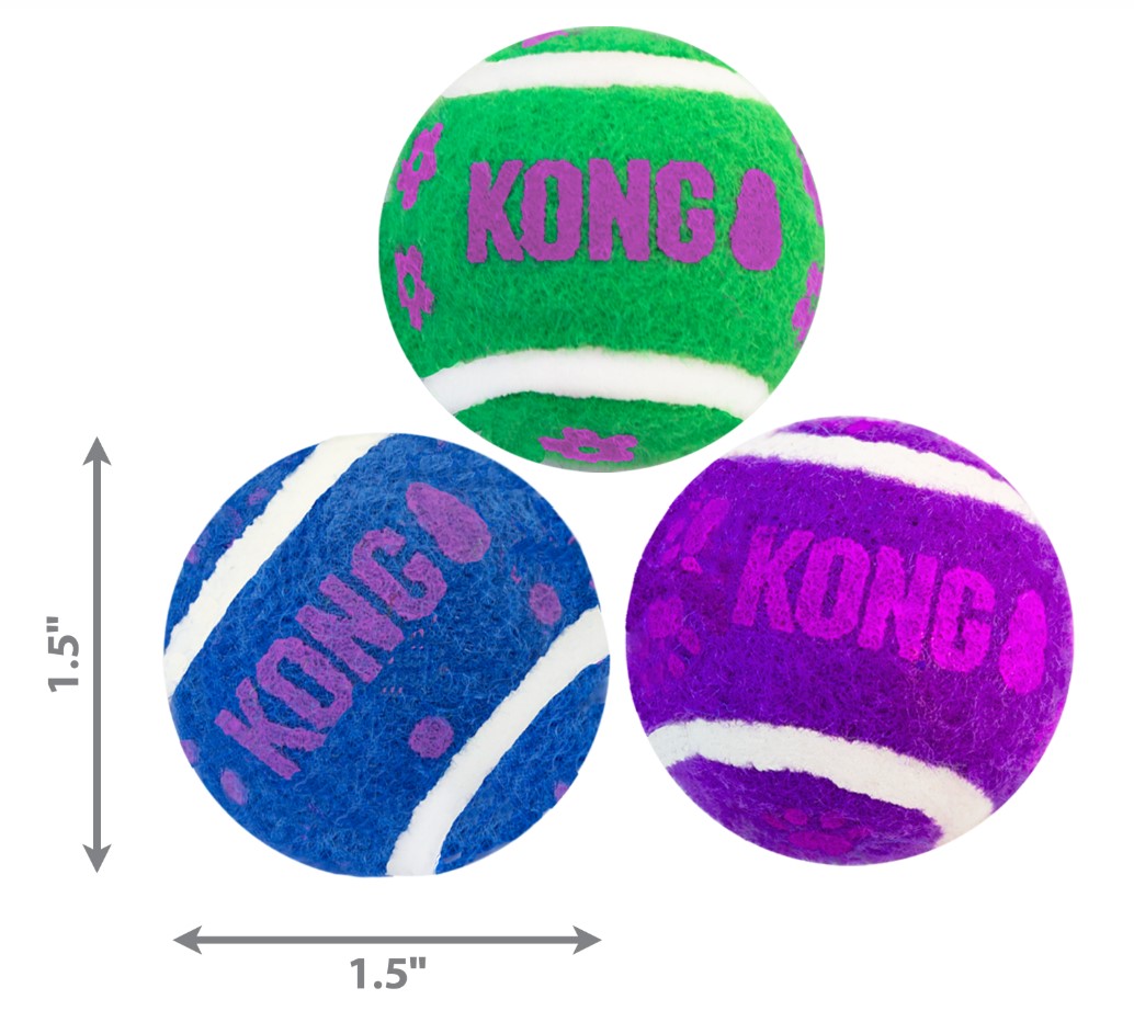 Kong Cat Tennis Balls 3pk