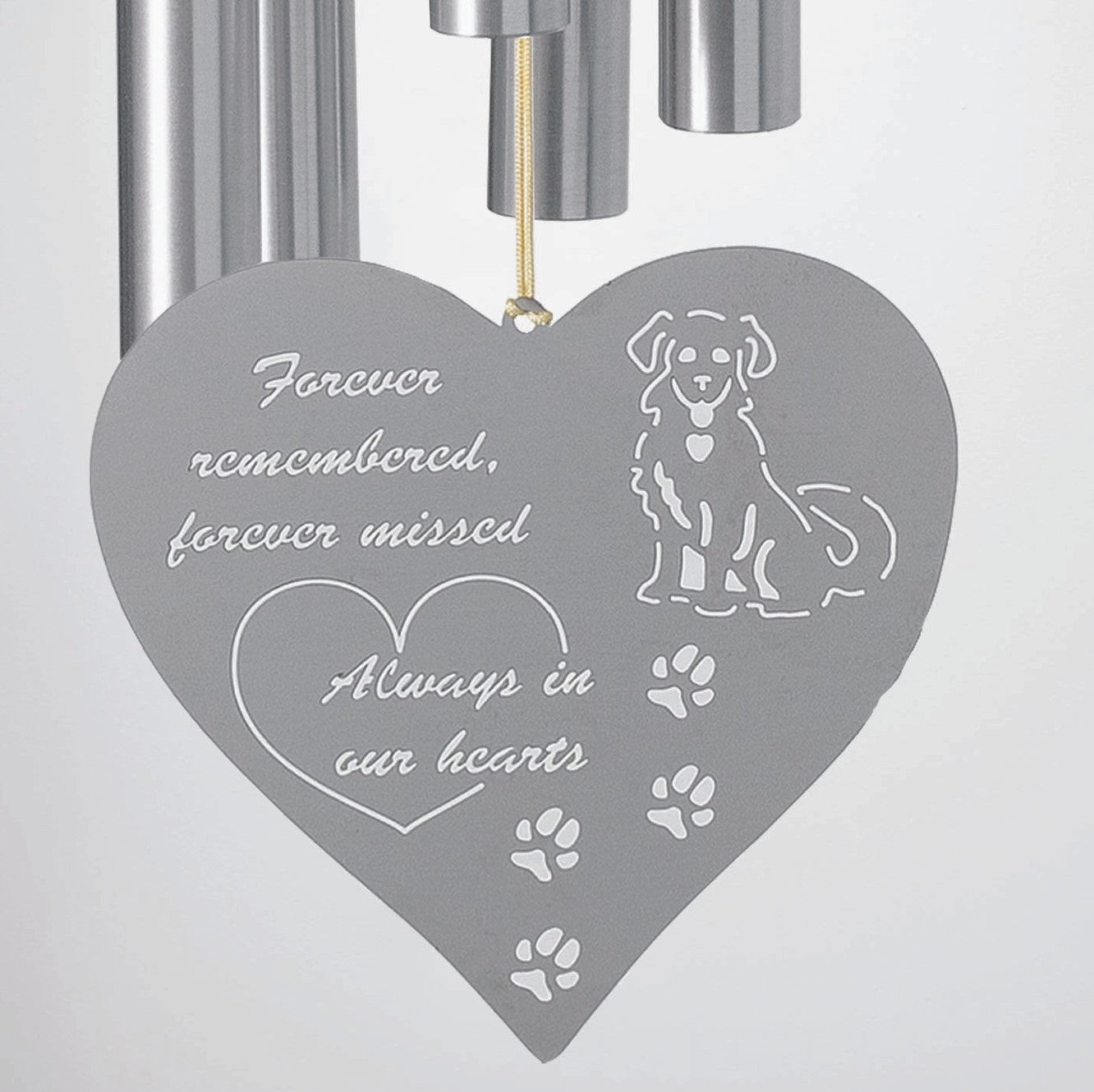 Chimes of Remembrance - Forever Heart, Dog