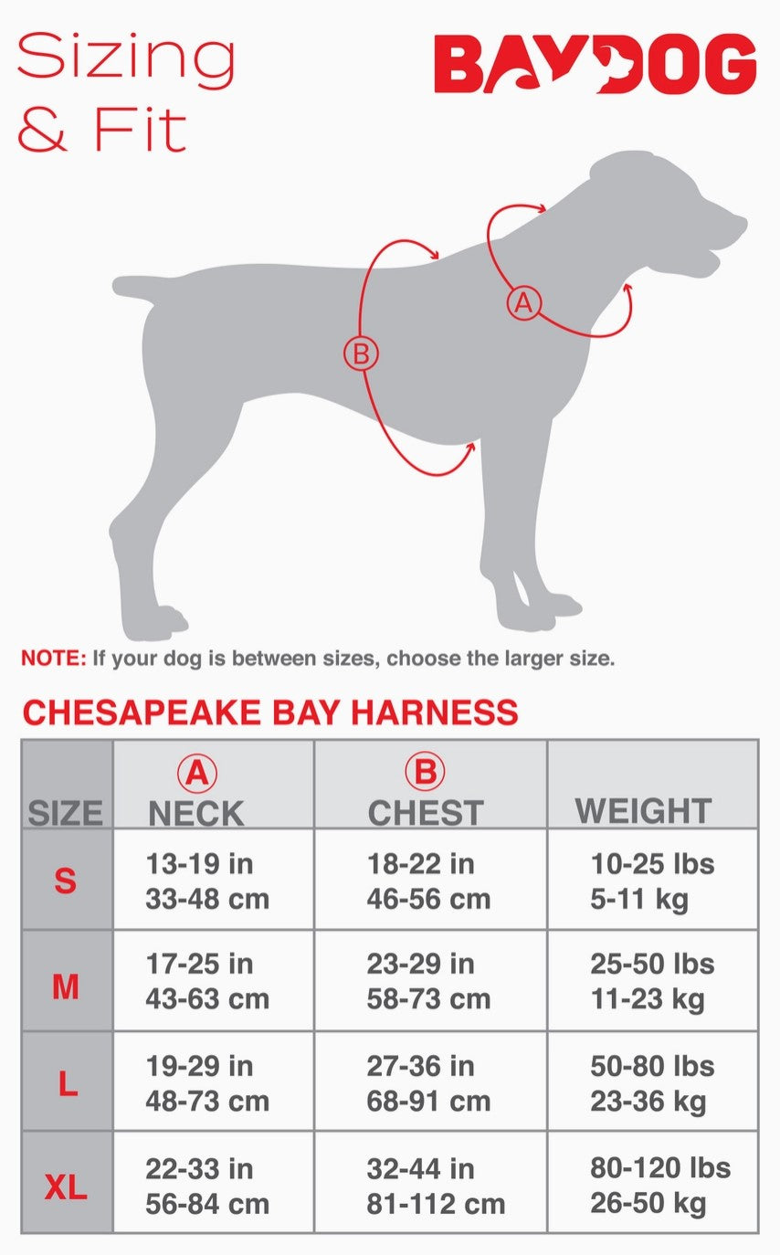 BayDog Chesapeake Harness Red