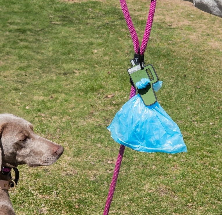 WW Green Tumbler Used Waste Bag Holder