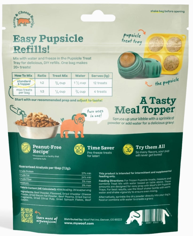 Woof Pupsicle Treat Mix Bacon/Ched 5.5oz