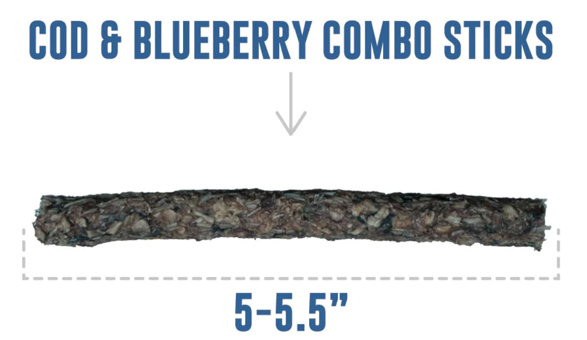 Icelandic Cod/Blueberry Sticks 2oz