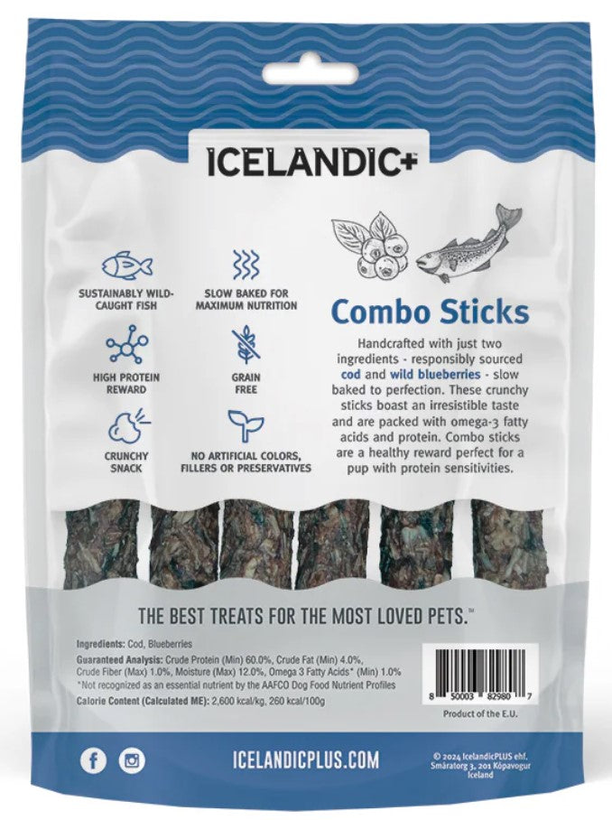 Icelandic Cod/Blueberry Sticks 2oz