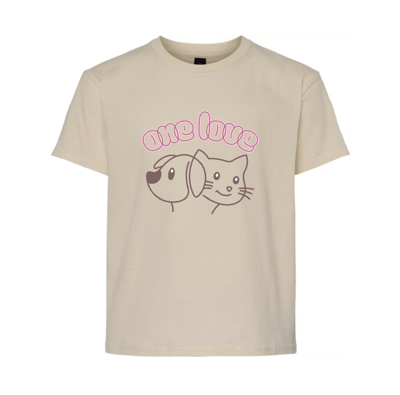 One Love T-Shirt Sand
