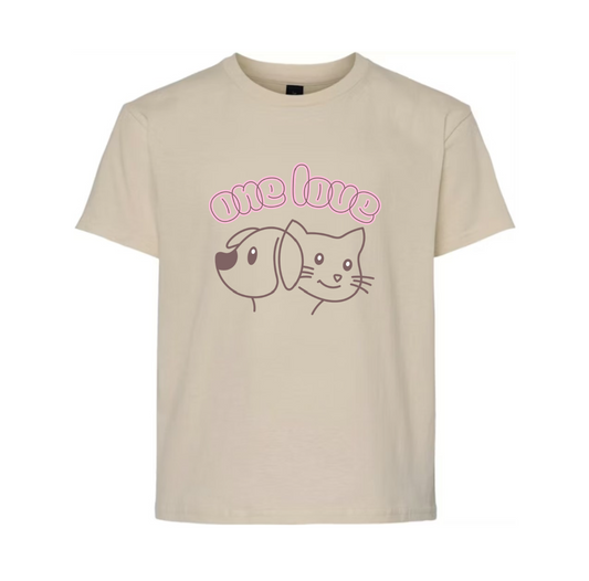 One Love T-Shirt Sand