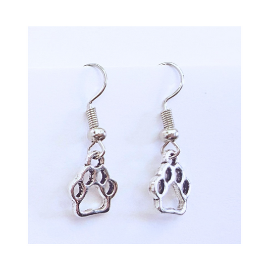 Fido's Paw Print Earrings