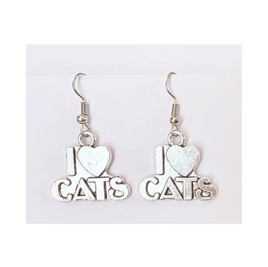 Fido's I Love Cats Earrings